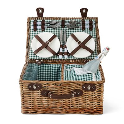 Bee &amp; Willow&trade; Picnic Basket with Service for 4 in Grey