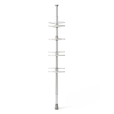 OXO 4-Tier Anodized Aluminum Tension Pole Shower Caddy. View a larger version of this product image.