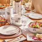 Alternate image 0 for Bee &amp; Willow&trade; Autumn Leaf Dinnerware Collection in White/Grey