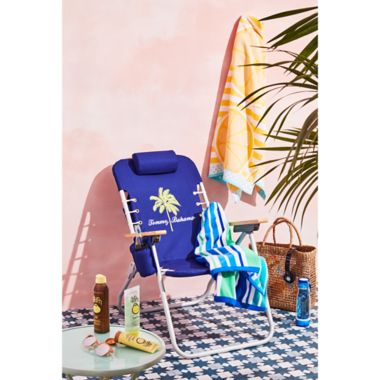 Tommy Bahama 4-Position Backpack Hi Boy Beach Chair in Blue. View a larger version of this product image.