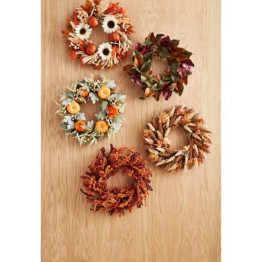24-Inch Fall Artificial Indoor/Outdoor Heather Wreath. View a larger version of this product image.