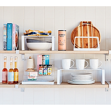 Simply Essential&trade; 3-Tier Spice Rack in Bright White. View a larger version of this product image.