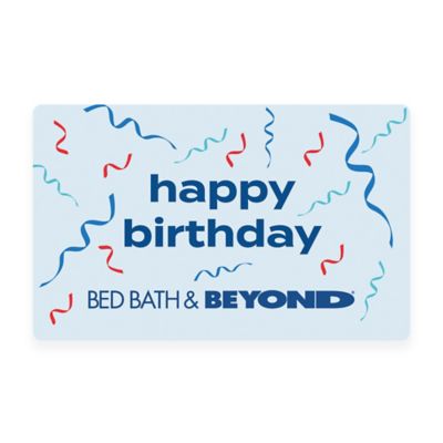 Happy Birthday Ribbons Gift Card