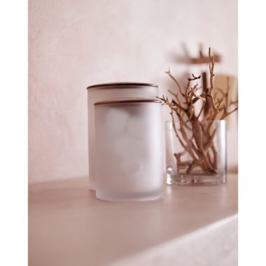Haven&trade; Eulo Frosted Jar in Pumice. View a larger version of this product image.
