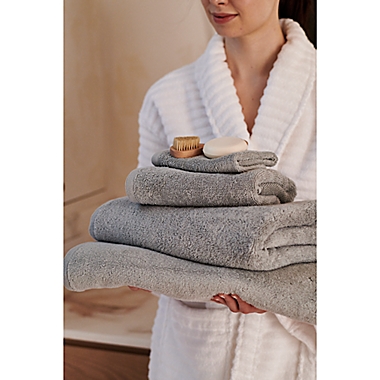 Haven&trade; Organic Cotton 6-Piece Terry Bath Towel Set in Granite Grey. View a larger version of this product image.