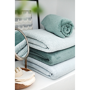 Haven&trade; Organic Cotton Terry Bath Towel in Celestial Blue. View a larger version of this product image.