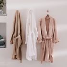 Alternate image 4 for Haven&trade; Waffle Large/X-Large Organic Cotton Robe in White