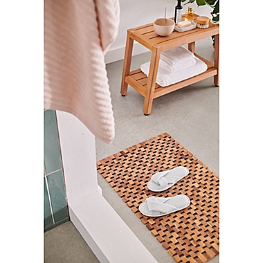 Haven&trade; 20&quot; x 32&quot; Acacia Wood Tub Mat. View a larger version of this product image.