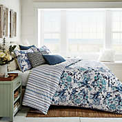Bee &amp; Willow&trade; Vintage Rose Stripe 3-Piece Comforter Set in Blue Multi