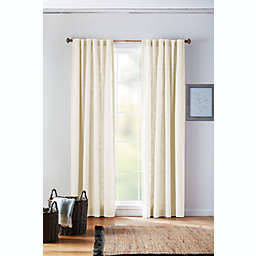 Bee & Willow™ Textured Herringbone 95-Inch Rod Pocket Curtain Panel in Cream (Single)