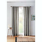 Alternate image 0 for Bee & Willow&trade; Textured Herringbone 63-Inch Rod Pocket Curtain Panel in Grey (Single)