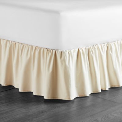 Fresh Ideas 18-Inch Drop Length Ruffled Full Bed Skirt in White Size FULL 