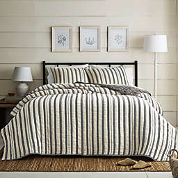 Bee & Willow™ 3-Piece Canton Stripe King Quilt Set in Grey
