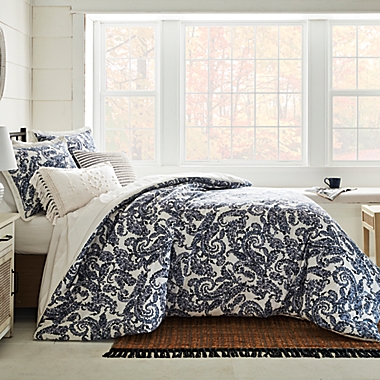 Bee &amp; Willow&trade; Ripley 3-Piece Full/Queen Comforter Set in Blue. View a larger version of this product image.