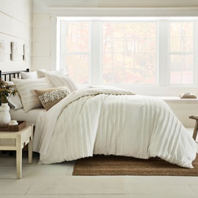 Bee &amp; Willow&trade; Striped Cranston 3-Piece King Duvet Cover Set in Coconut Milk
