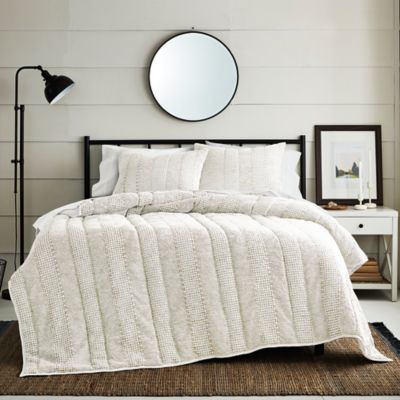 Bee &amp; Willow&trade; Norwell Waffle 3-Piece King Quilt Set in Coconut Milk