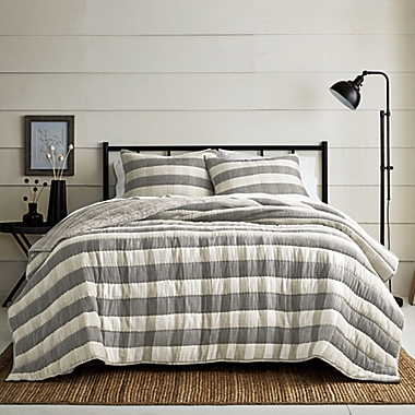 Bee &amp; Willow&trade; Alford 3-Piece King Quilt Set in Grey. View a larger version of this product image.