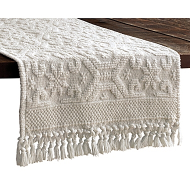 Bee &amp; Willow&trade; 90-Inch Hobnail Table Runner in Coconut Milk. View a larger version of this product image.