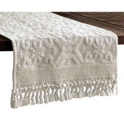 Bee & Willow™ Hobnail Table Runner in Coconut Milk