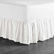 Bee &amp; Willow&trade; 14-Inch Ruffled Eyelet Queen Bed Skirt in White