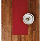 Alternate image 2 for Bee &amp; Willow&trade; Solid Hemstitch 90-Inch Table Runner in Red