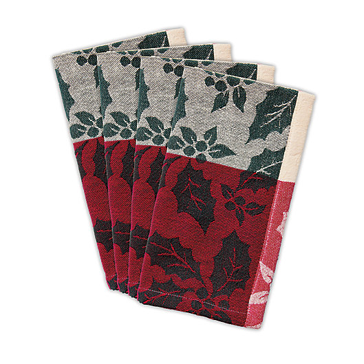 Alternate image 1 for Bee & Willow™ Holly Cotton Jacquard Napkins (Set of 4)