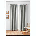 Alternate image 0 for Bee & Willow&trade; Textured Solid 84-Inch Rod Pocket/Back Tab Curtain Panel in Grey (Single)