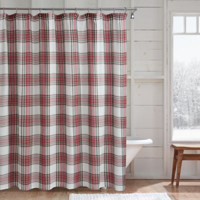 Plaid Shower Curtain Bed Bath Beyond, Red Blue Plaid Shower Curtain