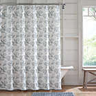 Alternate image 0 for Bee &amp; Willow&trade; 72-Inch x 72-Inch Stamped Leaves Shower Curtain in Quarry Grey