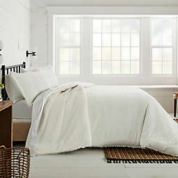 Bee & Willow™ Waffle Check 3-Piece Full/Queen Duvet Cover Set in White