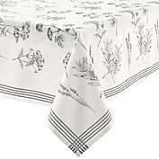 Bee &amp; Willow&trade; Sketched Florals 60-Inch x 84-Inch Tablecloth in Black/White