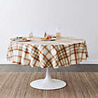 Alternate image 1 for Bee &amp; Willow&trade; Woven Plaid 70-Inch Round Tablecloth in Pecan
