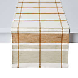 Bee & Willow™ Woven Plaid Table Runner in Roasted Pecan
