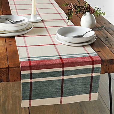 Bee &amp; Willow&trade; Holiday Plaid 72-Inch Table Runner in Green/Red. View a larger version of this product image.