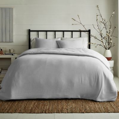 Bee &amp; Willow&trade; Reverse Stripe 3-Piece King Comforter Set in Grey