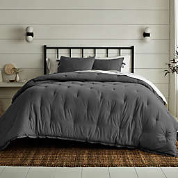 Bee & Willow™ Washed and Tufted 3-Piece Full/Queen Comforter Set in Charcoal