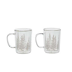 Bee & Willow™ Vail Double Walled Glass Mugs (Set of 2)