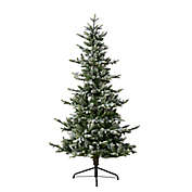 Bee &amp; Willow&trade; 6-Foot Pre-lit Flocked Spruce Christmas Tree with Clear Lights