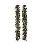 Alternate image 2 for Bee &amp; Willow&trade; Classic Premium 6-Foot LED Garland in Green (Set of 2)
