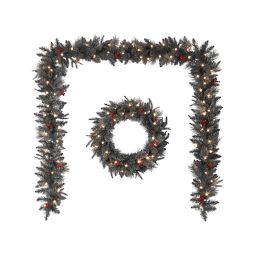 Bee & Willow™ Classic Premium 6-Foot LED Garland in Green (Set of 2)