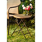 Alternate image 1 for Bee & Willow&trade; Barrington Wicker Folding Accent Table in Brown