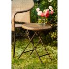Alternate image 1 for Bee & Willow&trade; Barrington Wicker Folding Accent Table in Brown