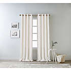 Alternate image 3 for Bee & Willow&trade; Oakdale 84-Inch Grommet 100% Blackout Curtain Panel in Ivory (Single)