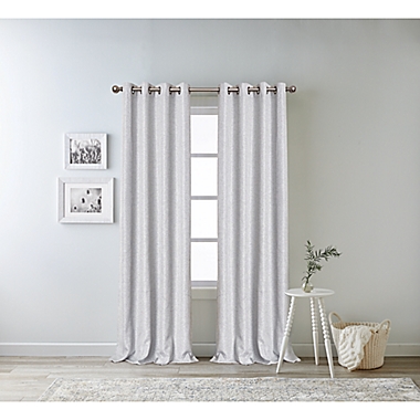 Bee & Willow&trade; Oakdale 108-Inch Grommet 100% Blackout Curtain Panel in Navy (Single). View a larger version of this product image.