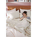 Alternate image 12 for Nestwell&trade; Pima Cotton 500-Thread-Count Queen Sheet Set in Sharkskin Stripe
