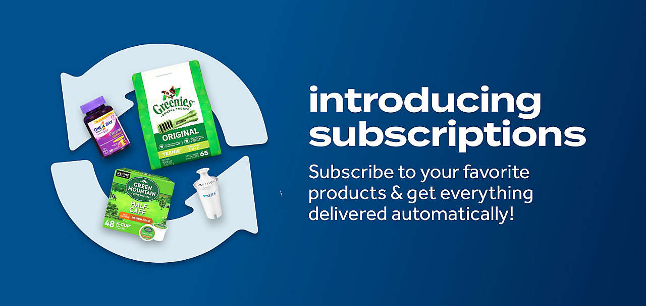 Subscribe to your favorite products & get everything delivered automatically!