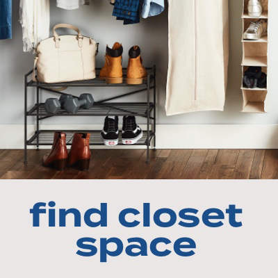 find closet space