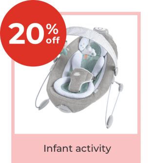 20% off infant activity 