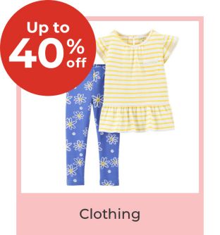 up to 40% off clothing