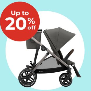 up to 20% off strollers
